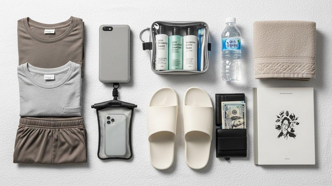 찜질방 갈때 준비물