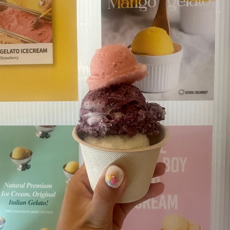 3가지맛 젤라또