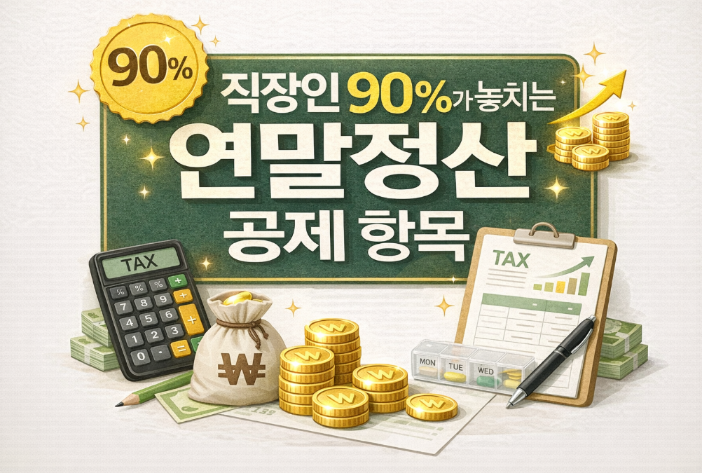 직장인 90%가 놓치는 연말정산 숨은 공제 항목 총정리