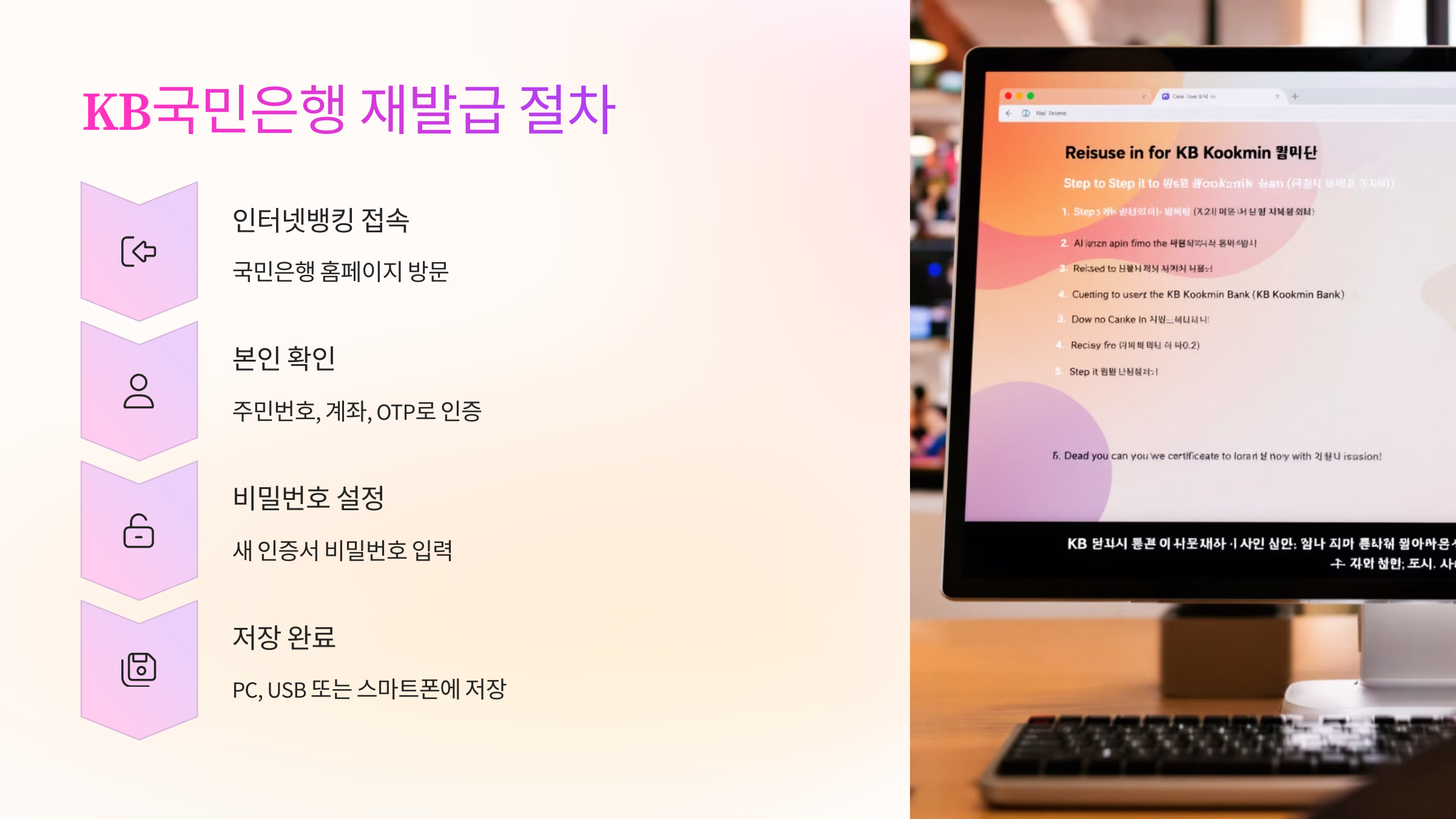 KB국민은행 공동인증서 재발급 절차