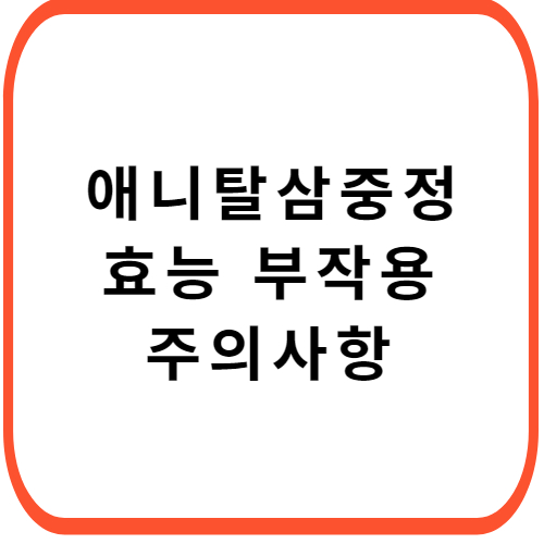 애니탈-삼중정-성분-효능-부작용-썸네일