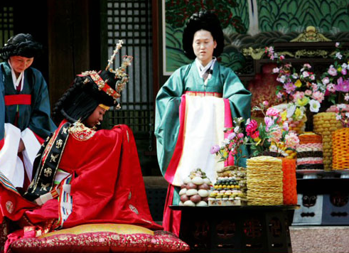 왕과 왕비의 혼례 음식 관련 사진