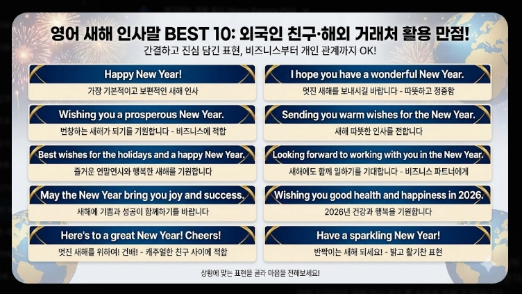 2026년 새해인사말 짧은 문구 베스트 60선
