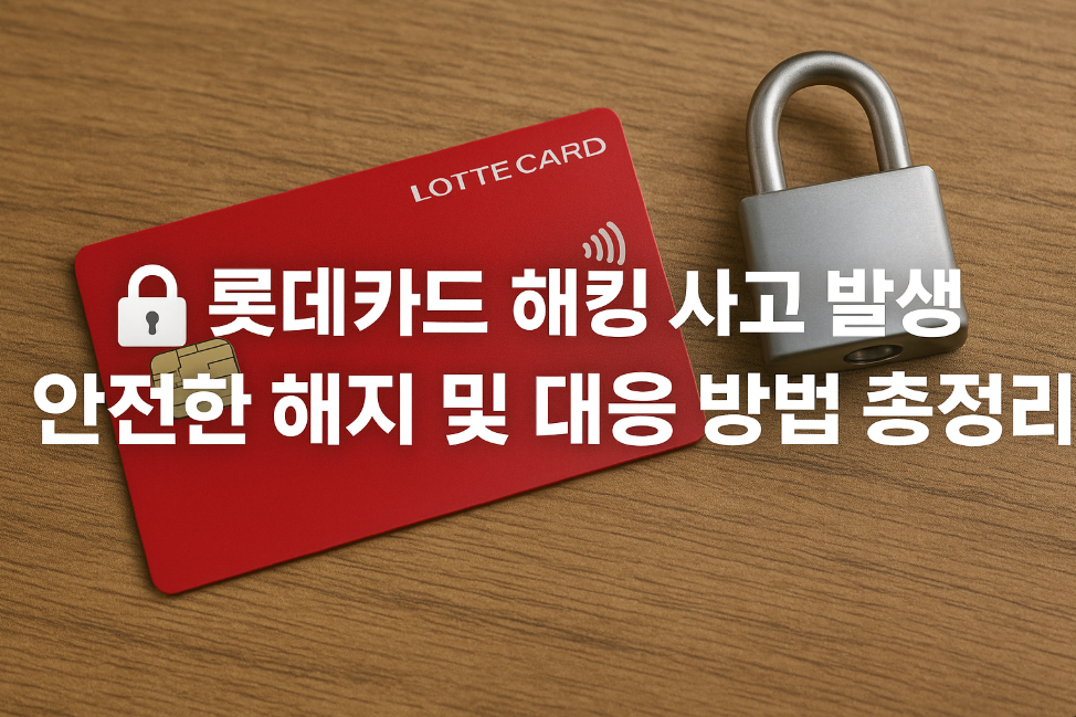 롯데카드 해킹 사고 발생