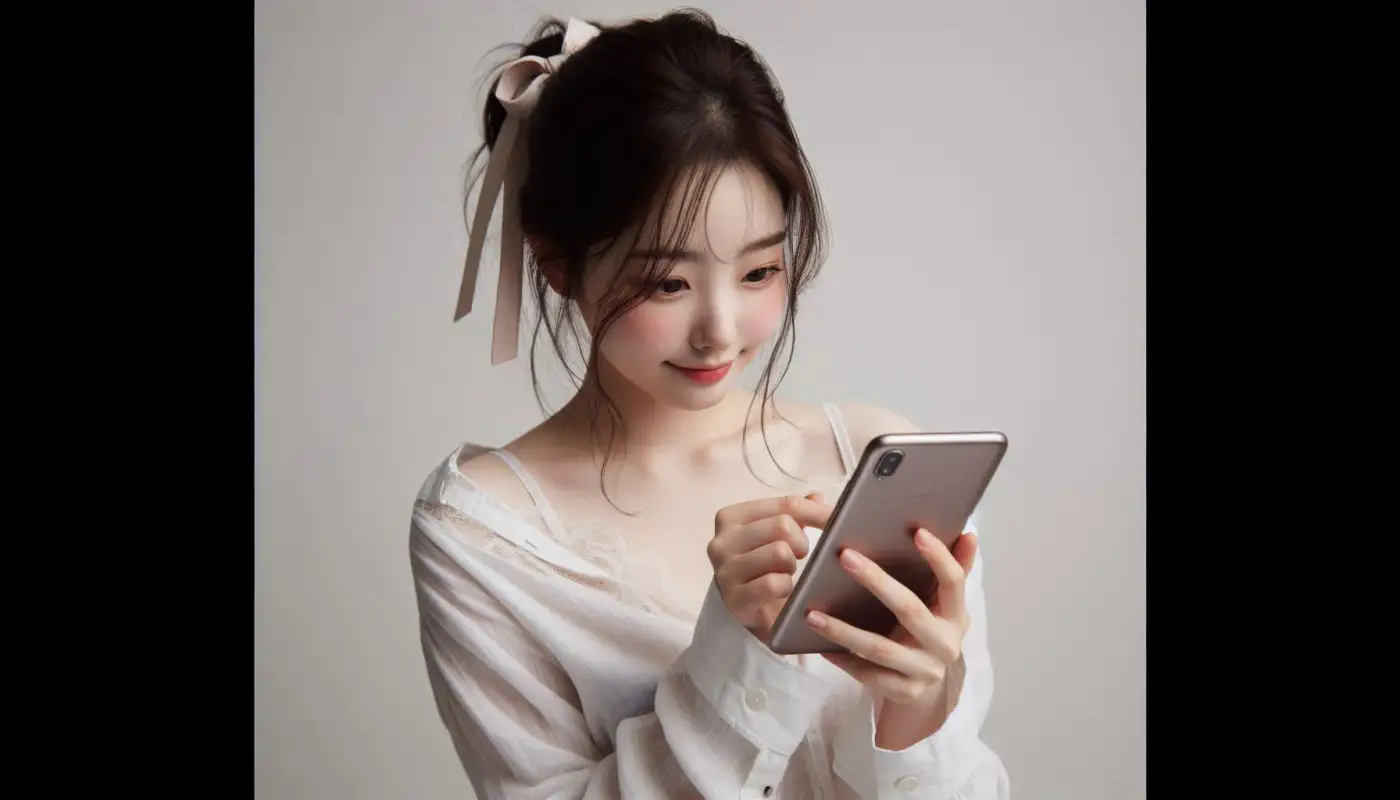 대한민국-모바일-신분증을-알아보는-여성의-모습