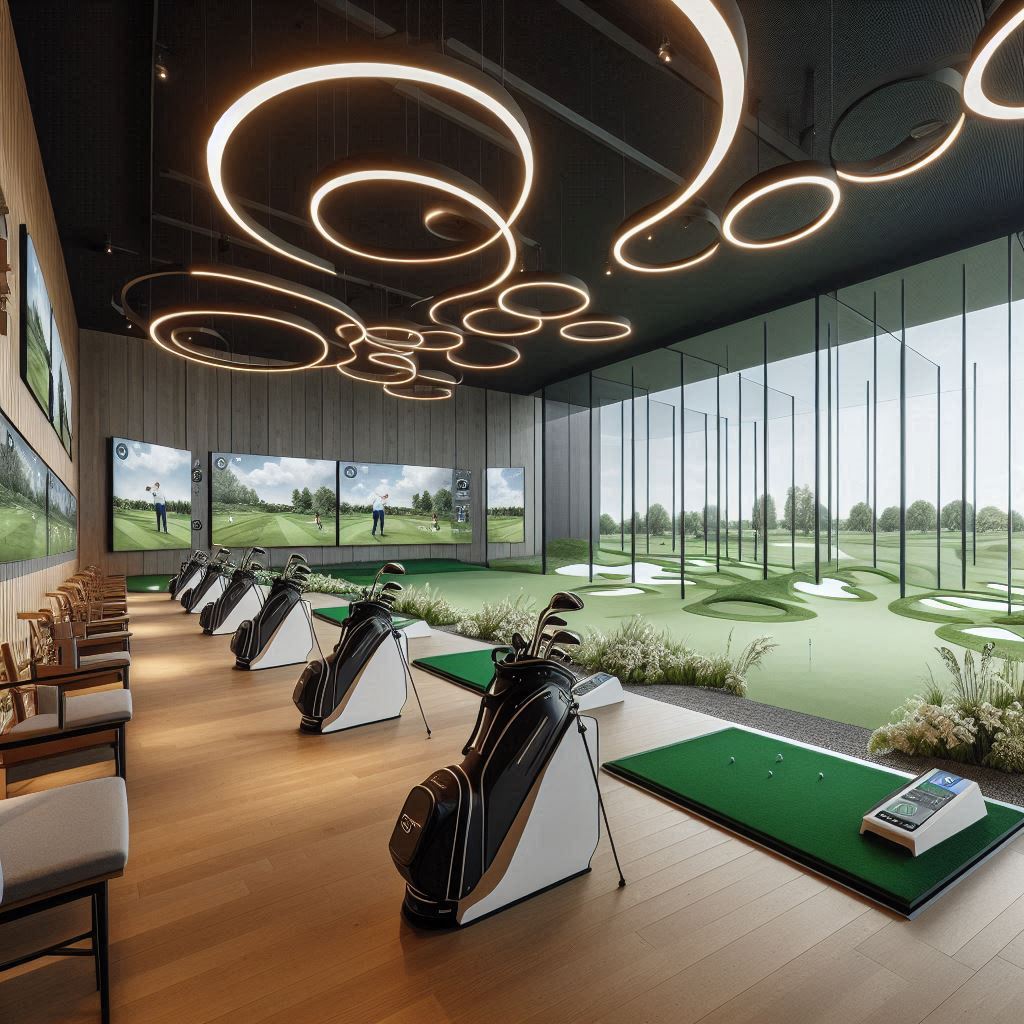 실내골프연습장 배경