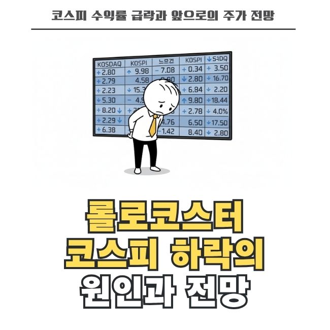 코스피 수익률 급락과 실적 발표 및 반등 전망
