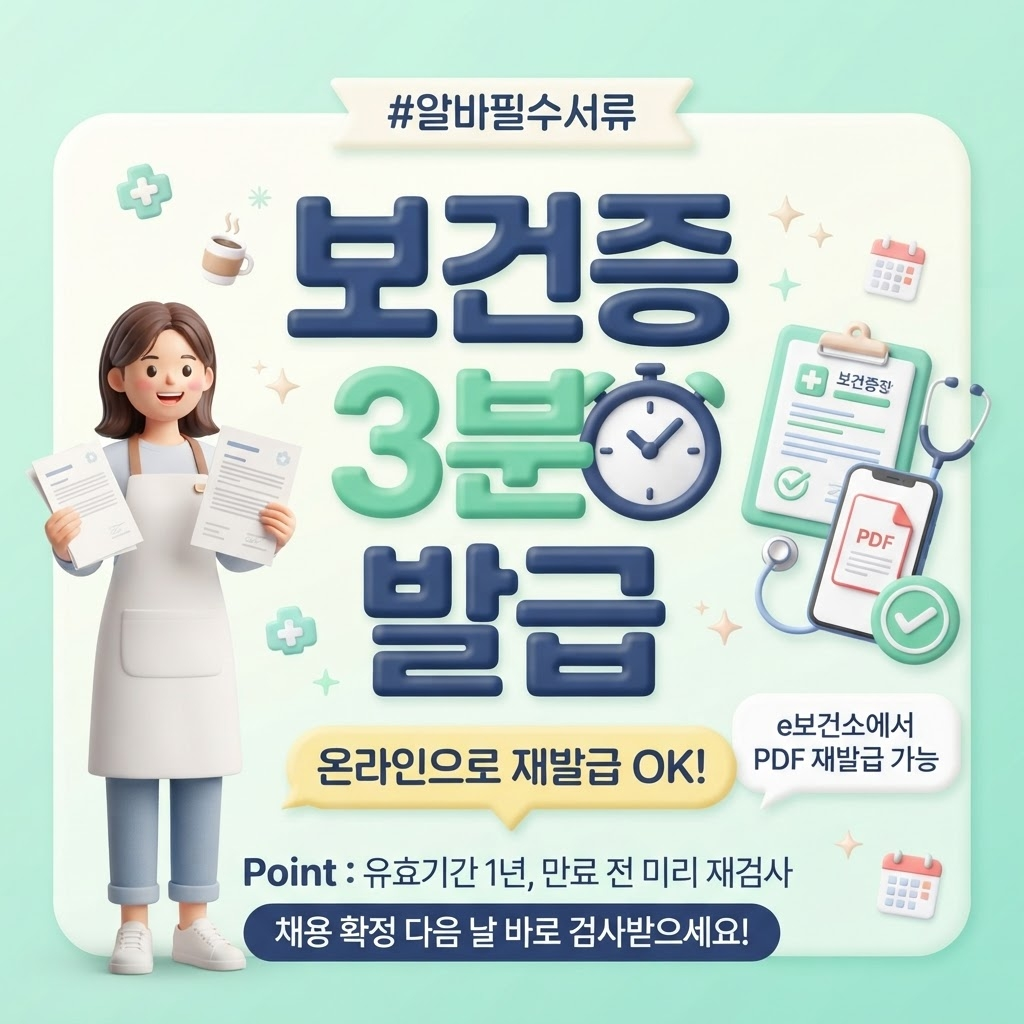 보건증 3분 발급