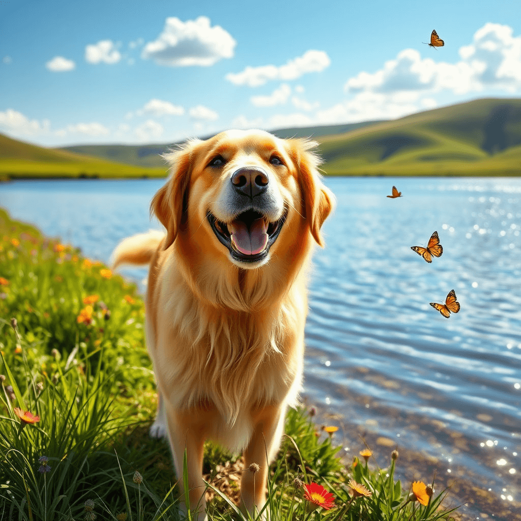 강아지가 웃는 꿈 해몽