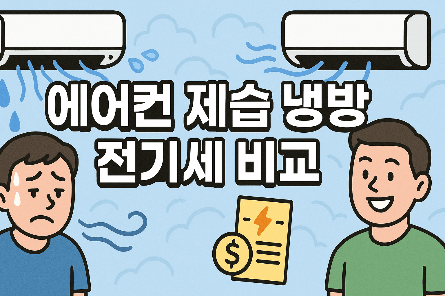 에어컨 제습 냉방 전기세 비교