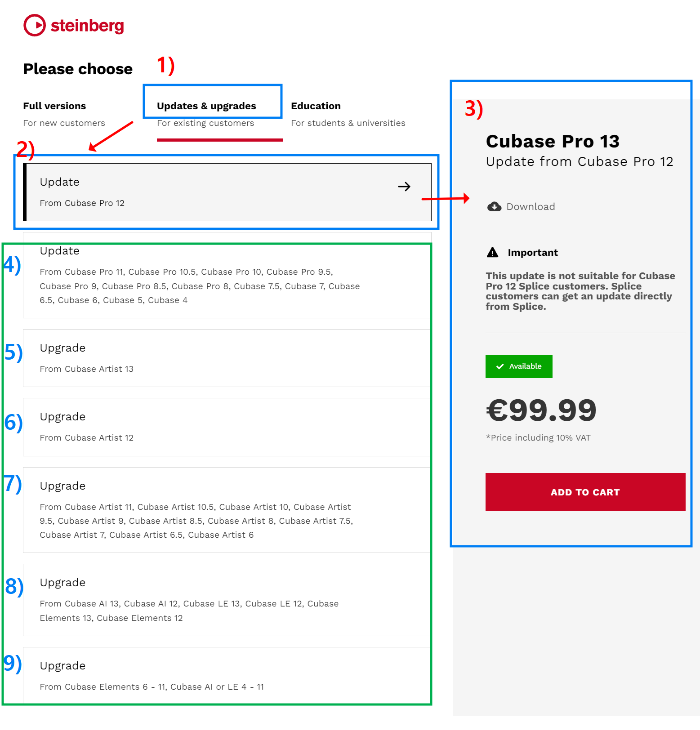 큐베이스 프로 12에서 큐베이스 프로 13으로 업데이트