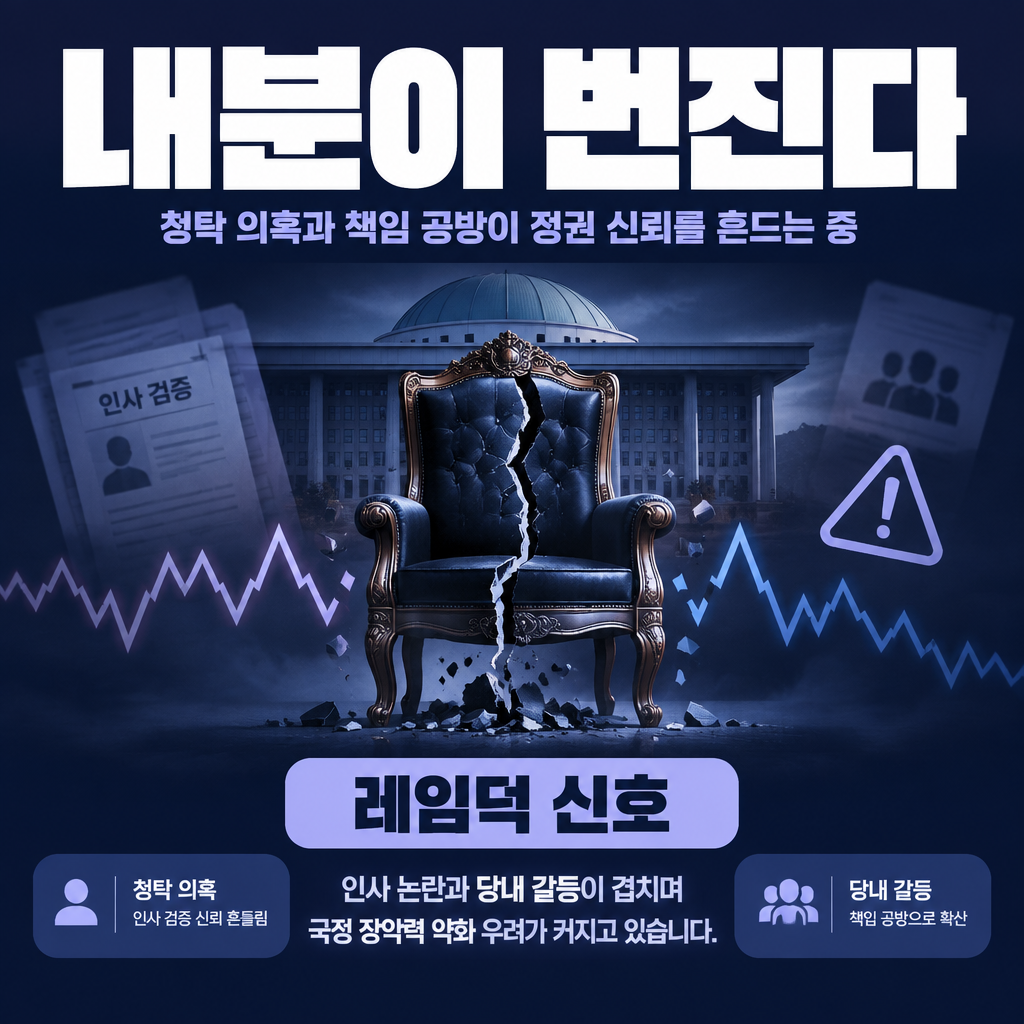 내분이 번진다
