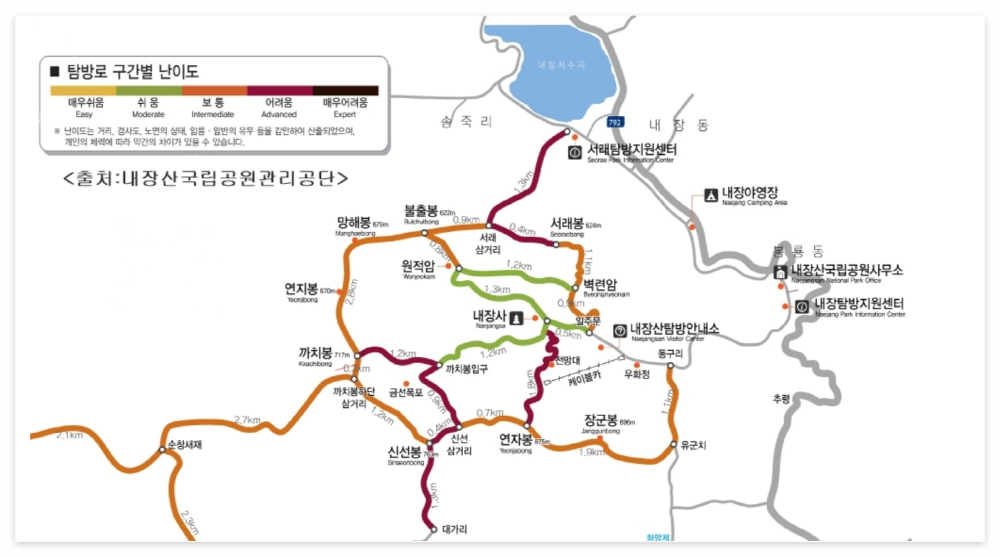 내장산 등산코스