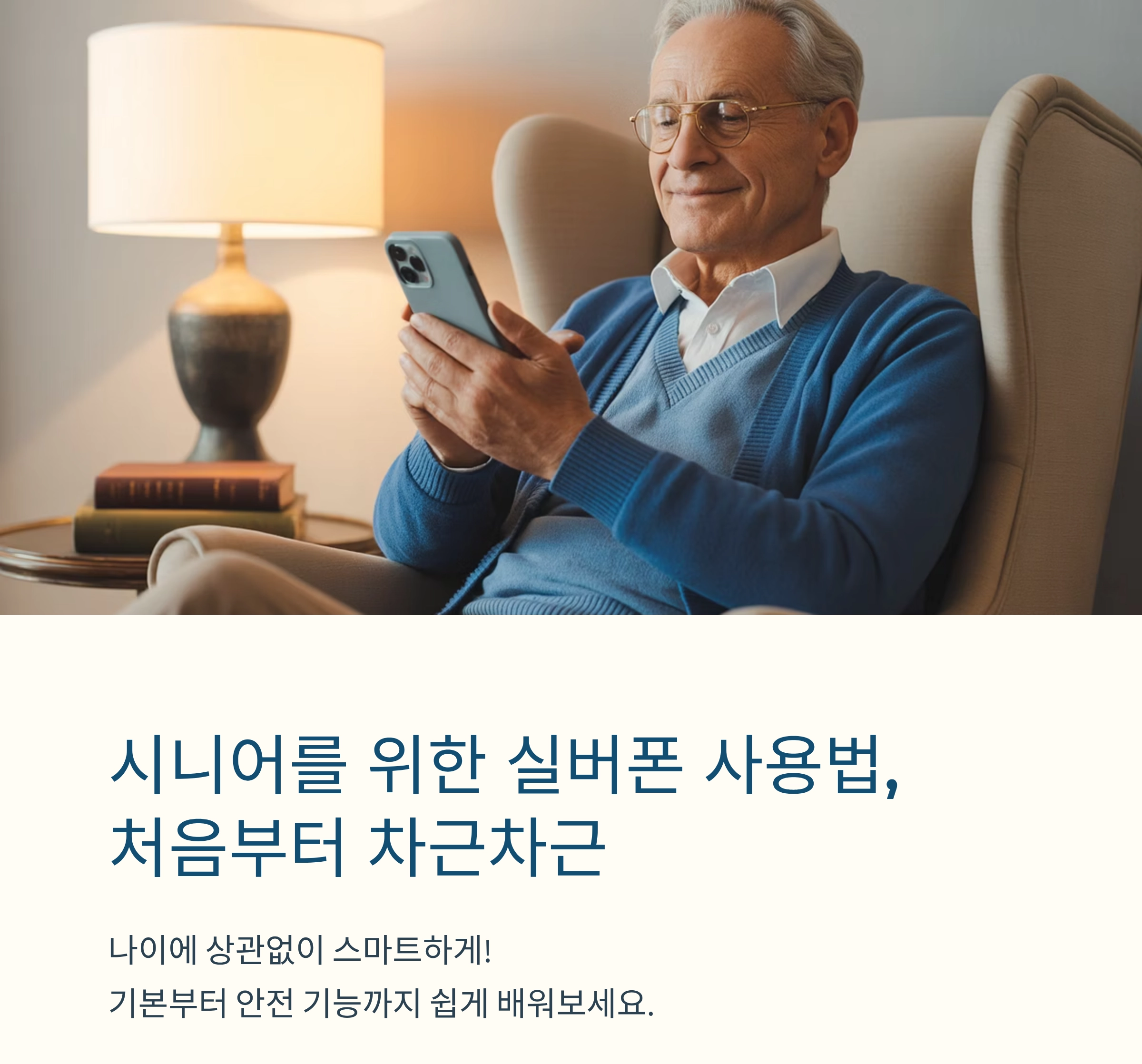 시니어를 위한 실버폰 사용법, 처음부터 차근차근