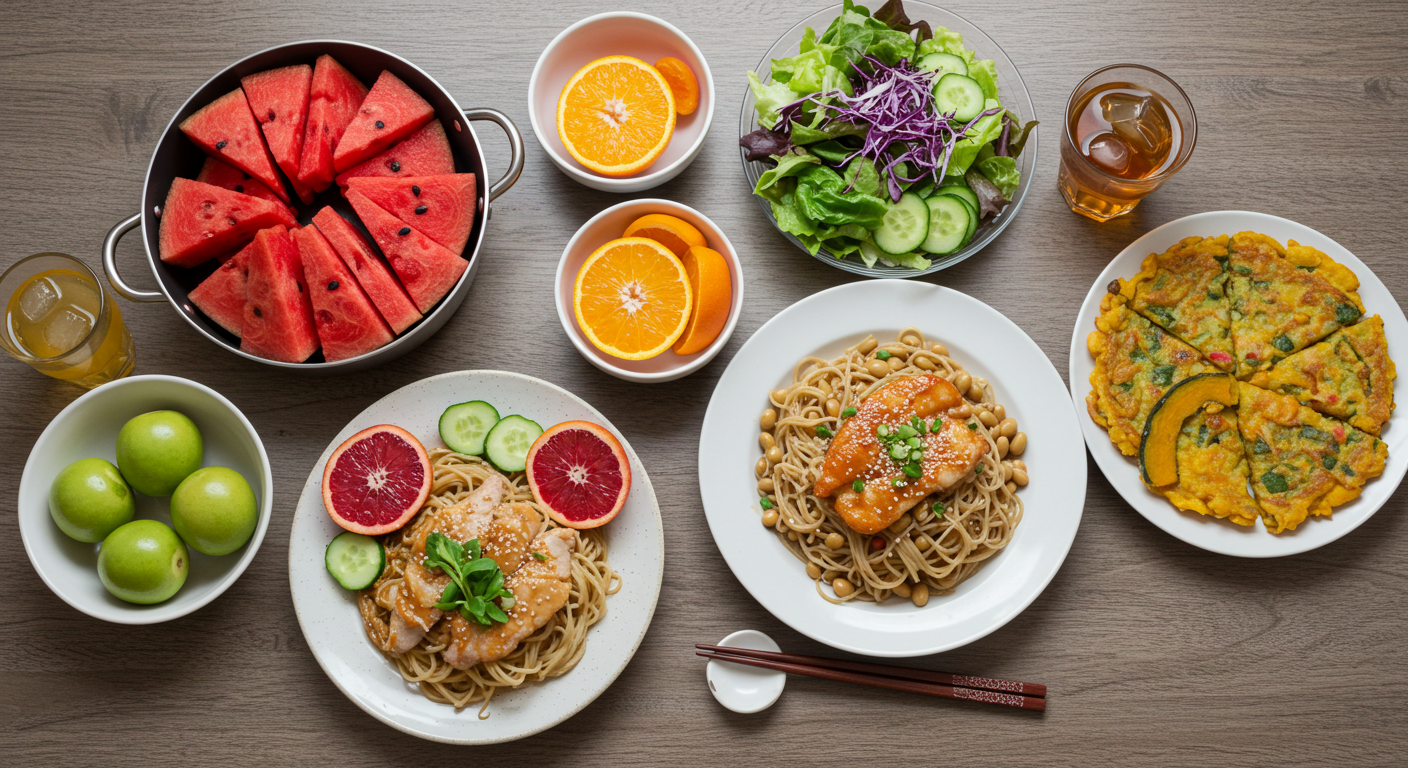 2025 여름 제철 음식 레시피 모음 인포그래픽