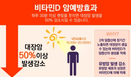 암 환자, 비타민D ‘이렇게’ 보충을 관련 이미지