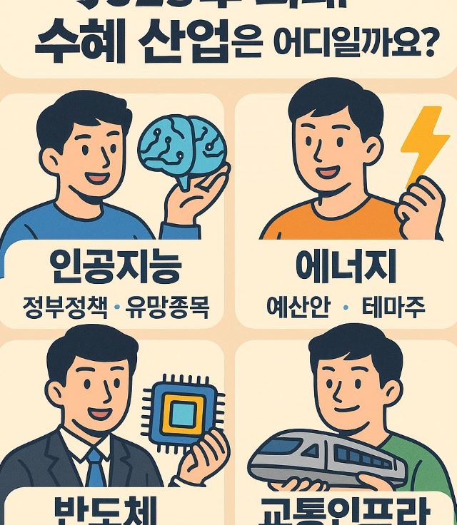 2025년 최대 수혜 예상 산업과 유망 종목