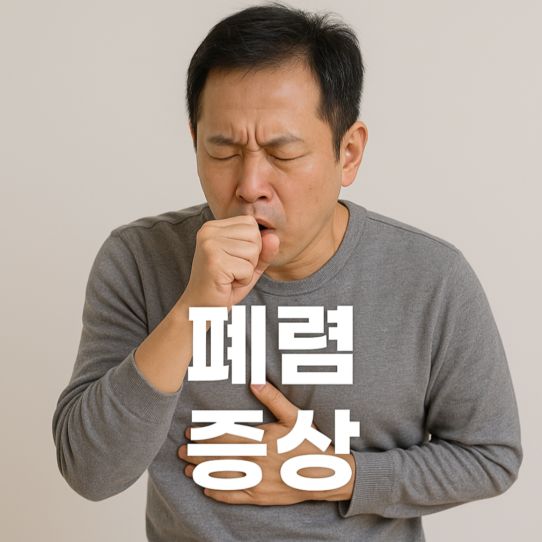 폐렴 증상, 기침과 가래가 심해집니다