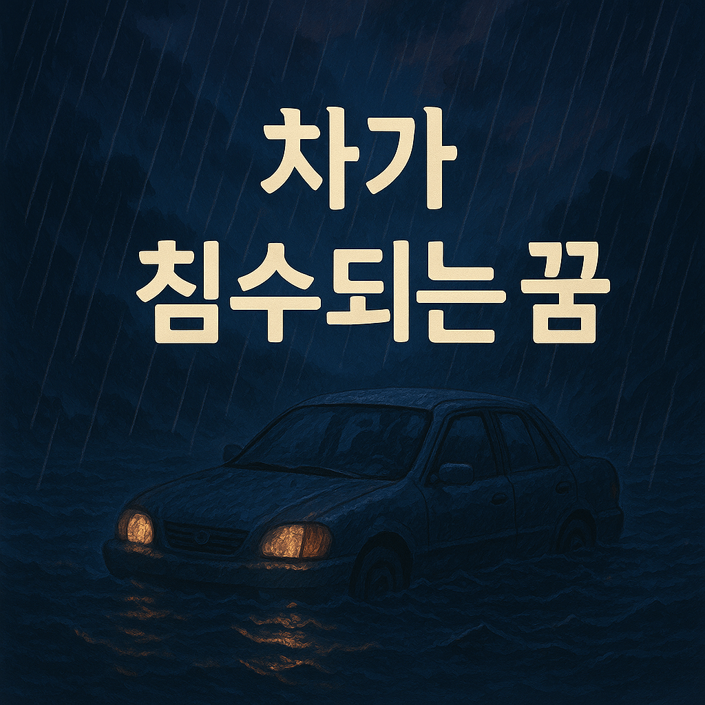 차가 침수되는 꿈 해몽