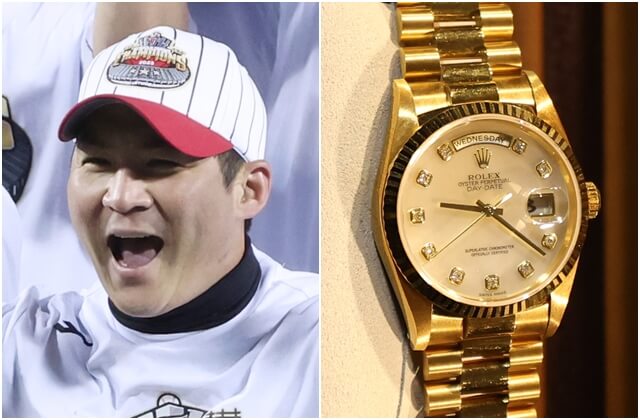 LG트윈스 한국시리즈 우승 롤렉스 시계