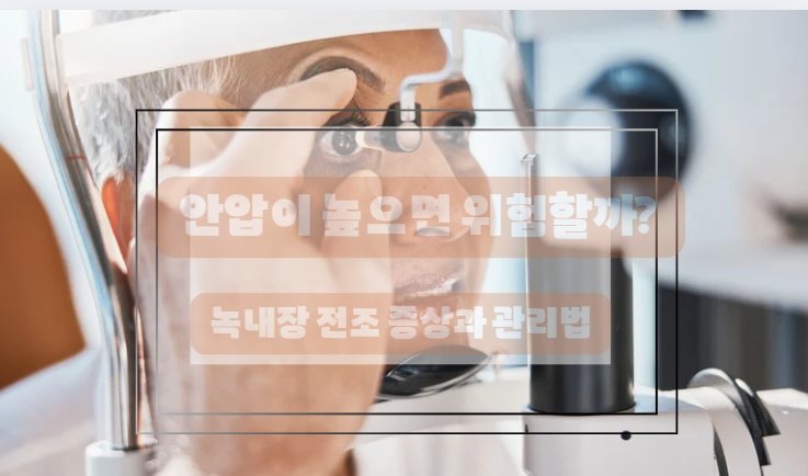 녹내장 자가진단 체크리스트