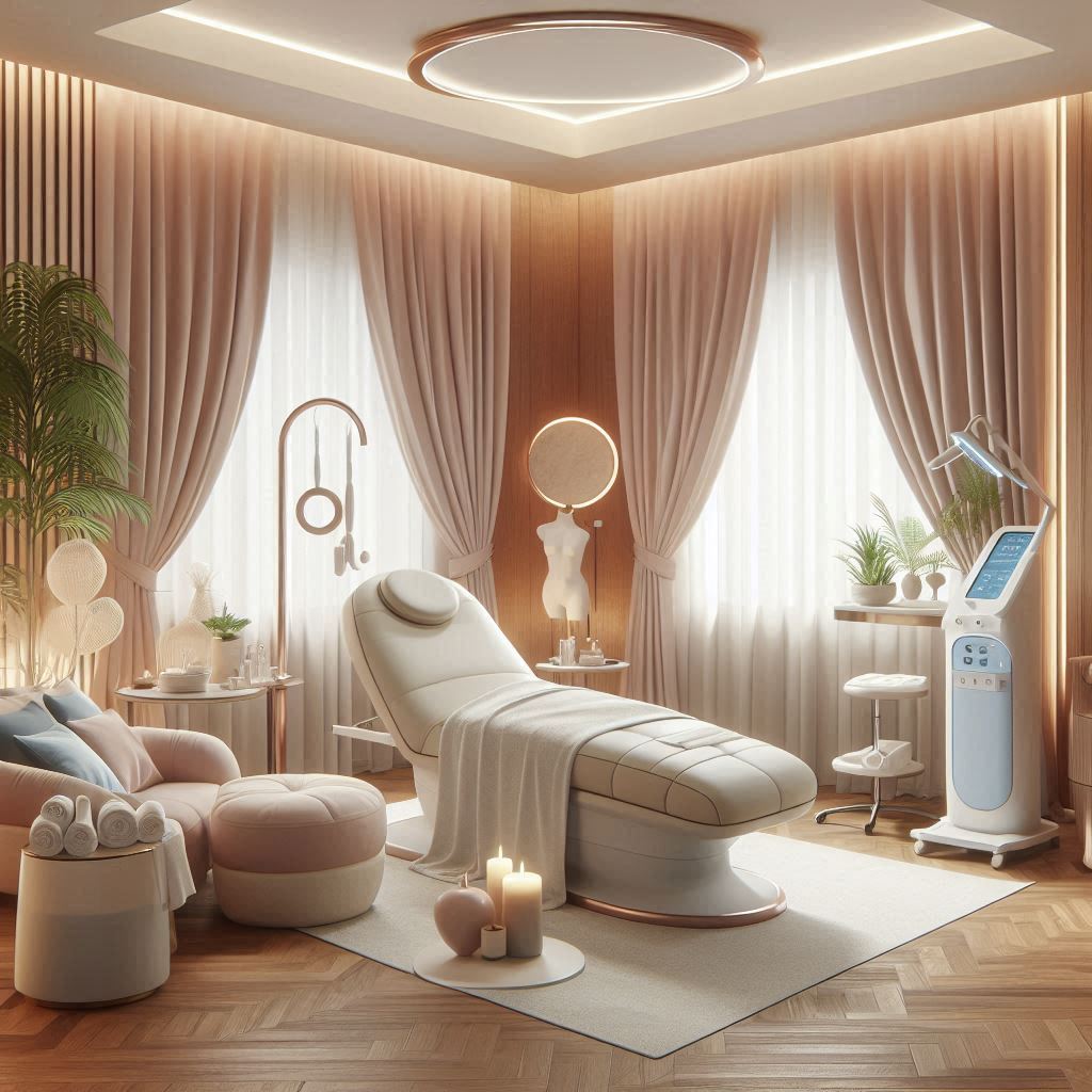 피부,체형관리 샵 배경