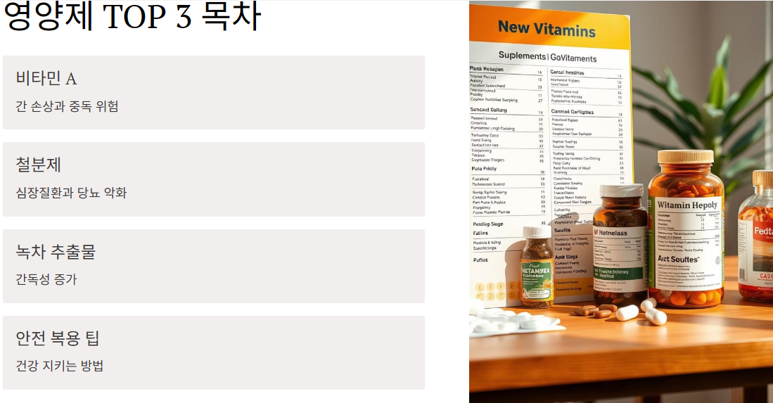 영양제 TOP 3 목차