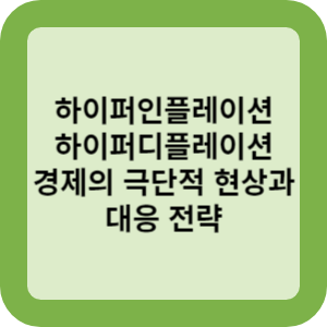 하이퍼인플레이션 하이퍼디플레이션 경제의 극단적 상황과 대응전략