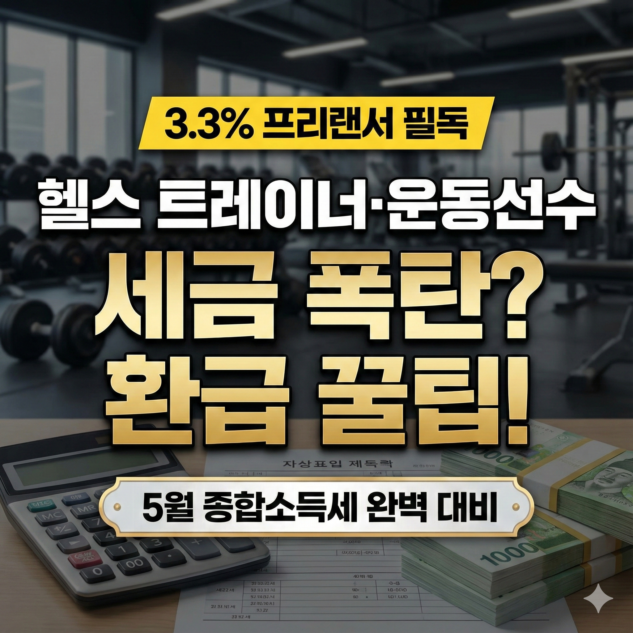 세금 폭탄 맞기 싫은 초보 트레이너 필독