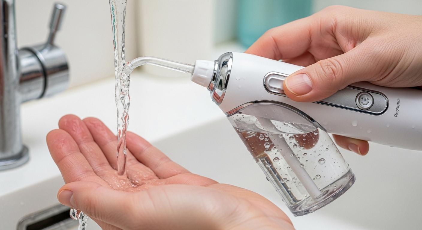 약한 수압 충전식 구강세정기 문제 해결