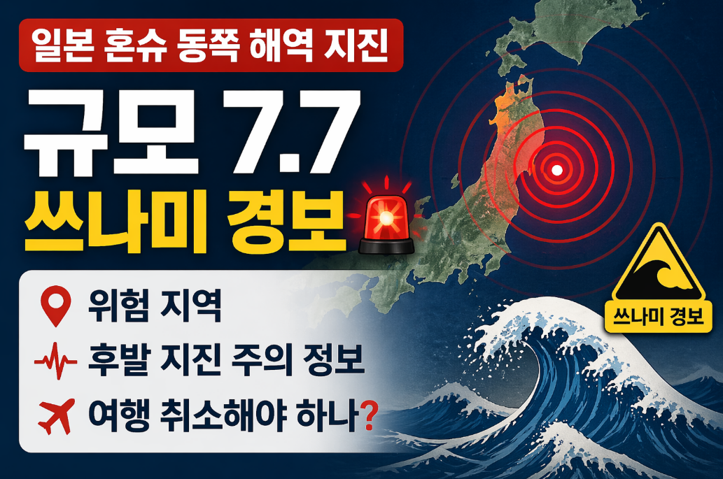일본 혼슈 동쪽 해역 지진