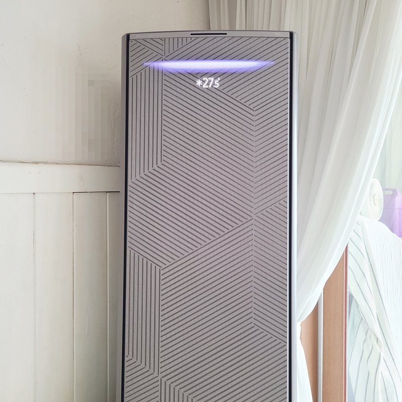 가동중인 스탠드 에어컨