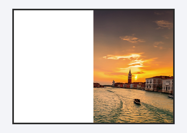 다 만든 이미지를 한 쪽에 위치시킴