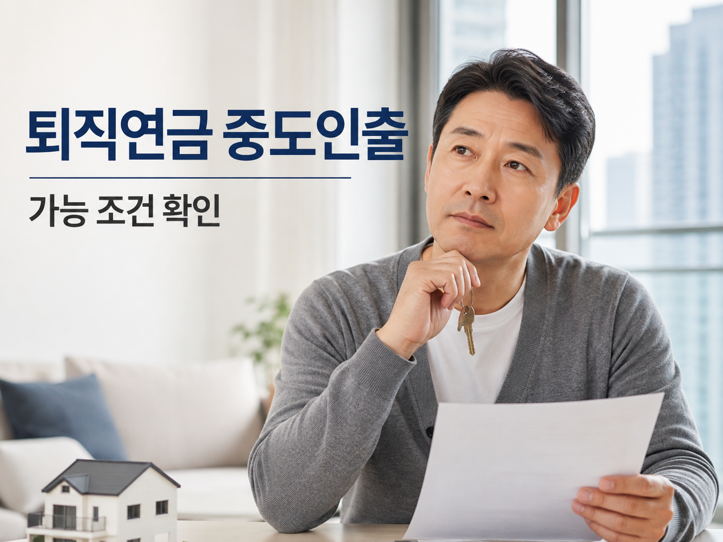 퇴직연금 중도인출 조건 안내