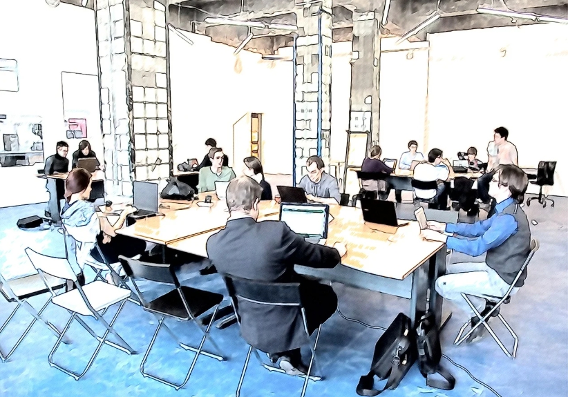 직장인들이 근무하는 모습