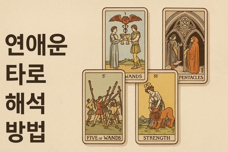 연애운 타로 해석 관련 이미지