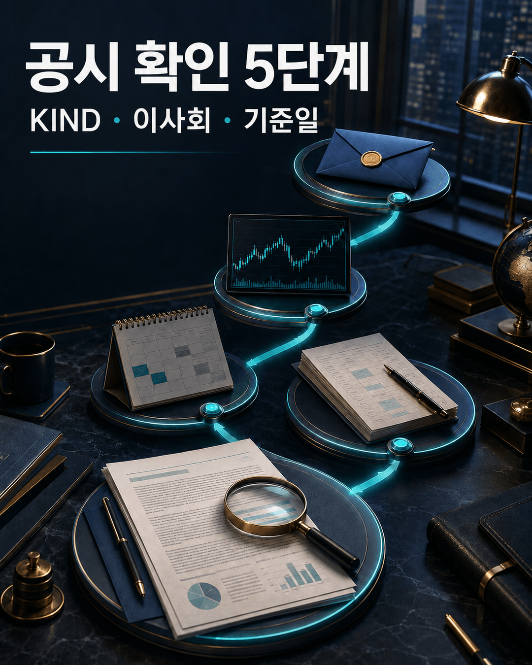 KIND 이사회 공시와 배당기준일을 확인하는 5단계 체크리스트 카드