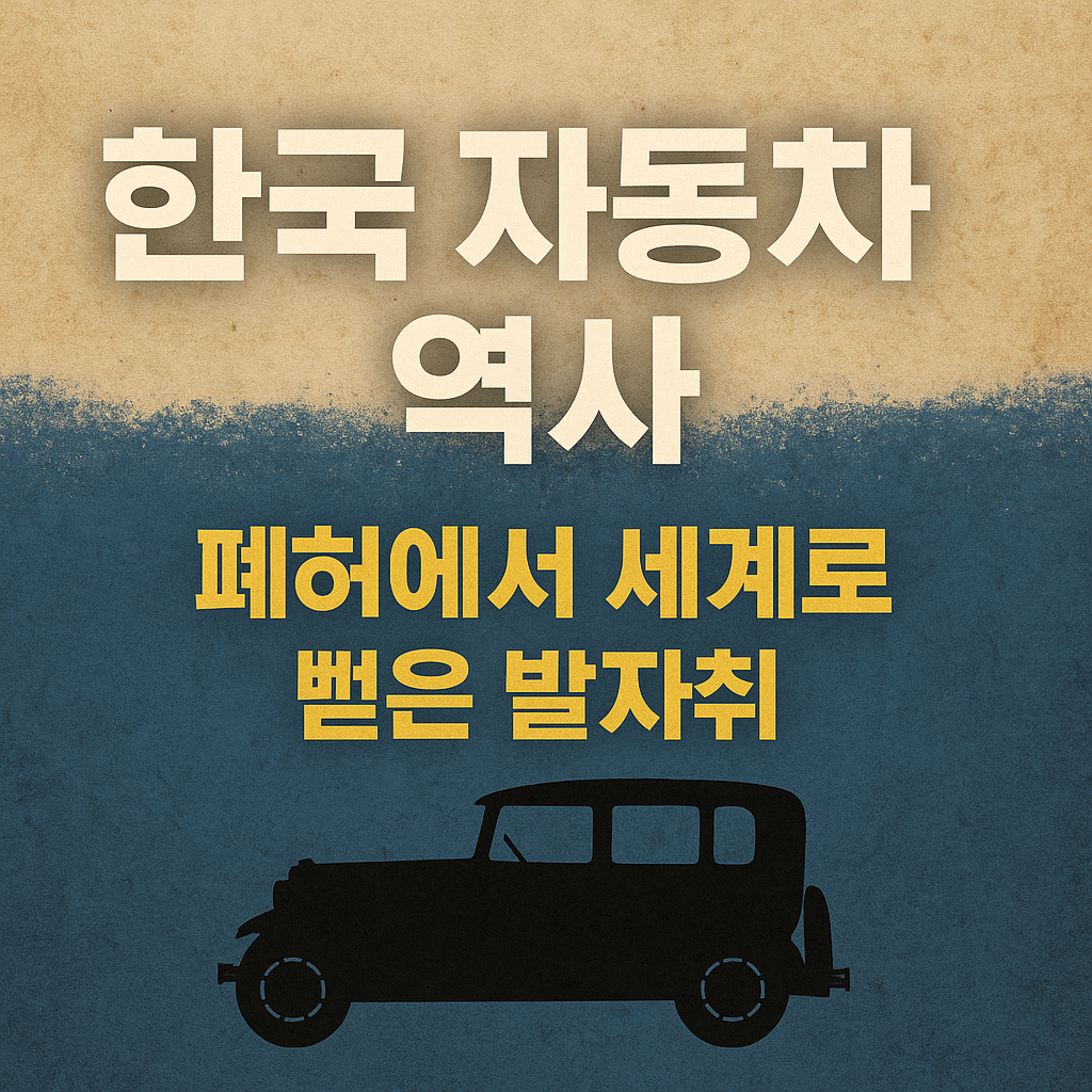한국 자동차 역사 폐허에서 세계로 뻗은 발자취