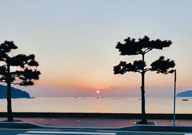 캠핑장노을