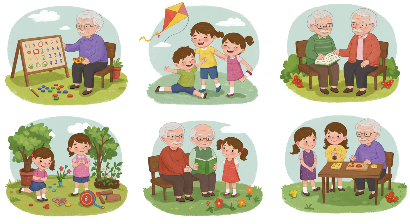 손주 놀이 사진