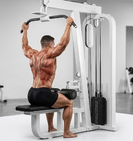 비하인드 넥 랫 풀 다운 시작자세