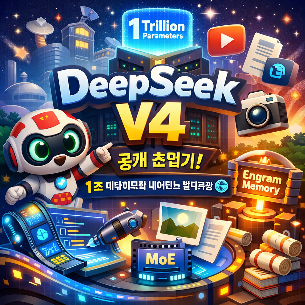 DeepSeek V4 공개 초읽기 — 1조 파라미터의 네이티브 멀티모달
