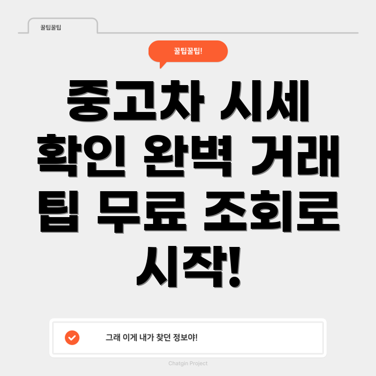 중고차 시세 조회