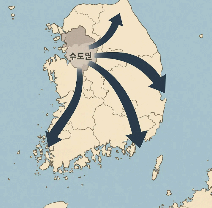 부동산 시장과 인구 이동, 도시와 지방의 격차