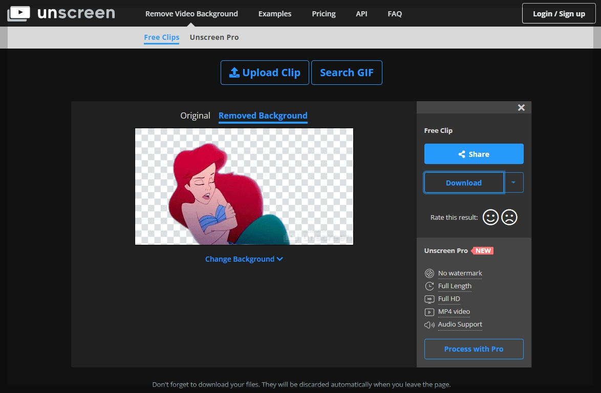 동영상 배경제거 사이트