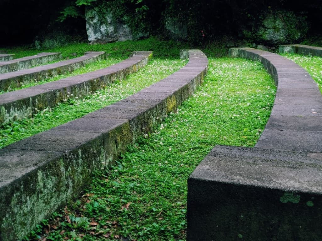 천지연 포토존 무대