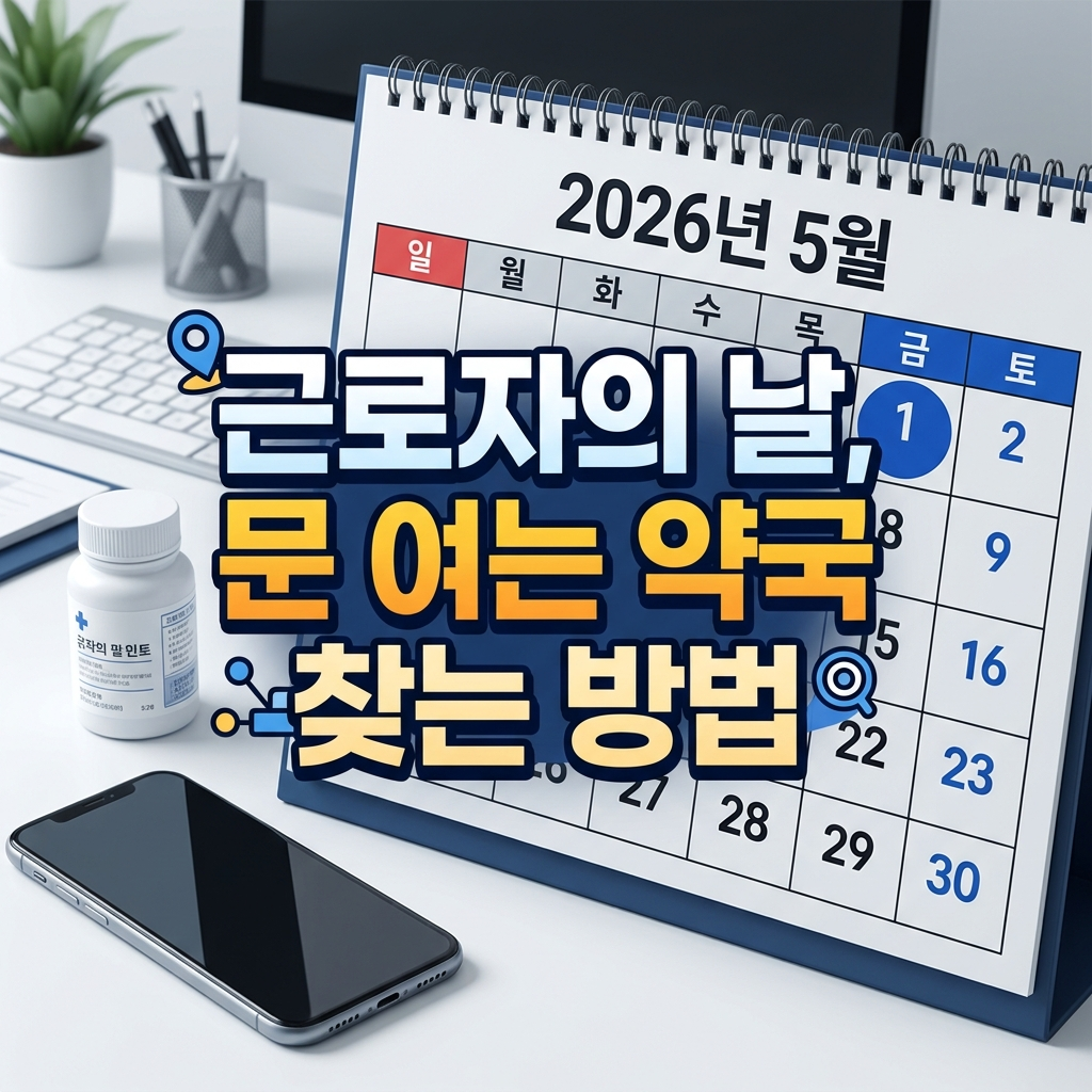 2026년 근로자의 날 당번 약국 휴일지킴이약국