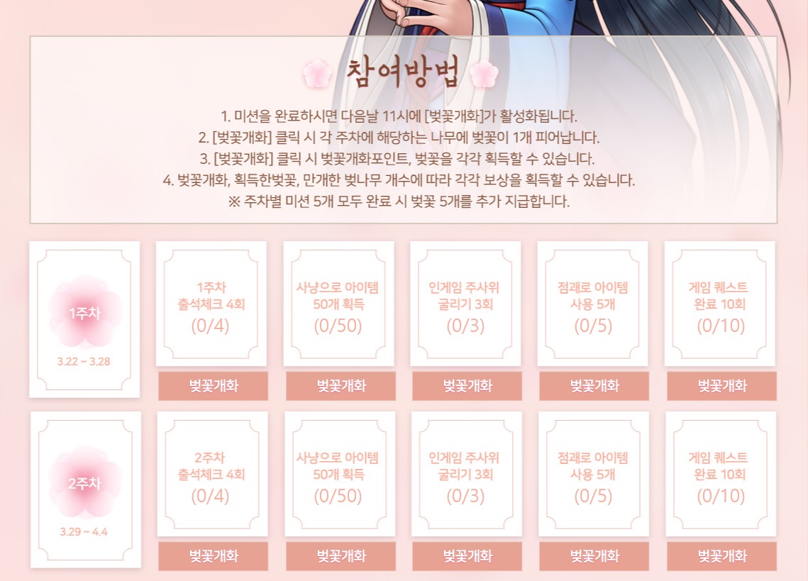 거상 벚꽃필무렵 참여방법 및 주차