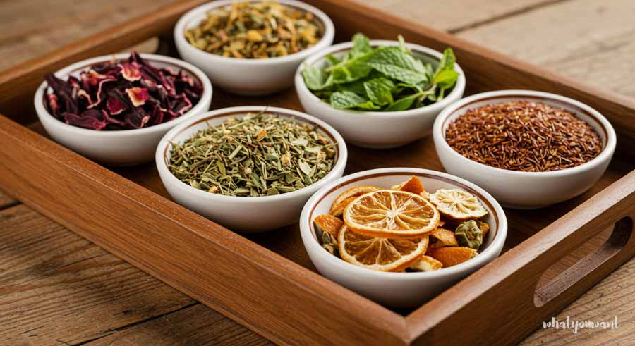 블렌딩 티의 다양한 재료