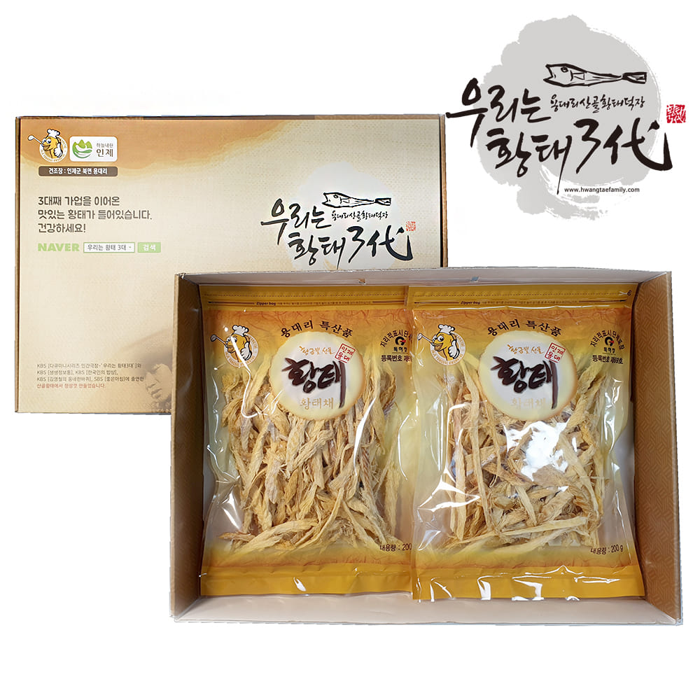 용대리 황태채 400g 선물세트